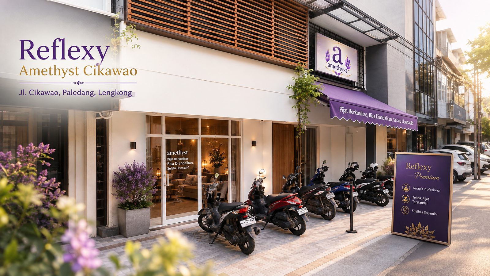 Tampak depan Amethyst